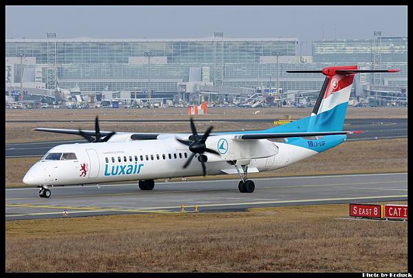 Luxair DHC-8-402Q Dash8(LX-LGF)@FRA_1(2)_20120225