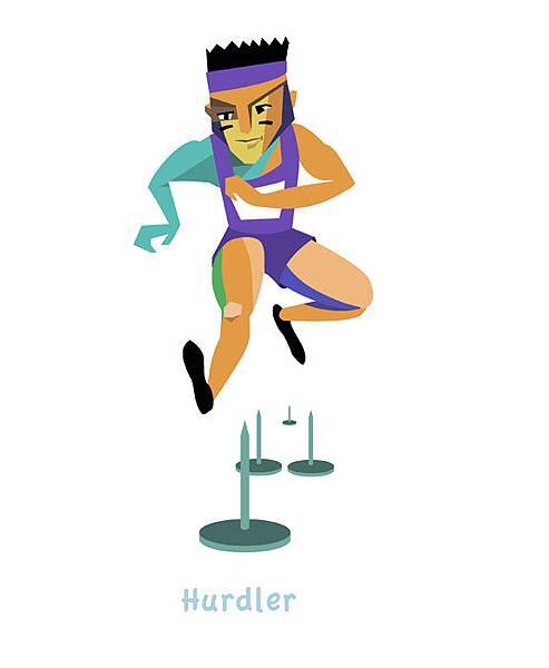 跨欄運動員 hurdler