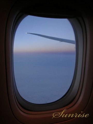 飛機上的日出