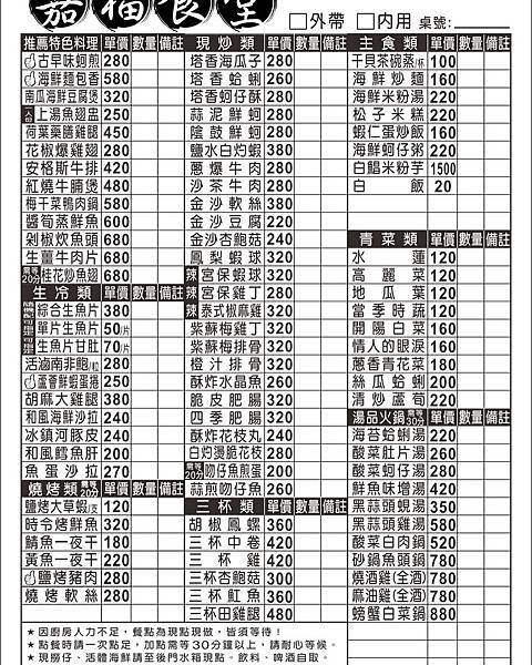 [新竹南寮海鮮餐廳]嘉福食堂/新竹南寮冷氣用餐餐廳/南寮活海