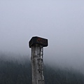 太平山莊的溫度標示塔...