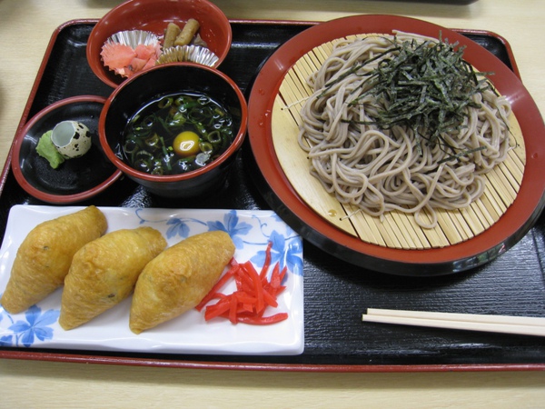 午餐 - 蕎麥麵+稻荷豆皮壽司