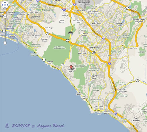 來去海邊--Laguna Beach Map