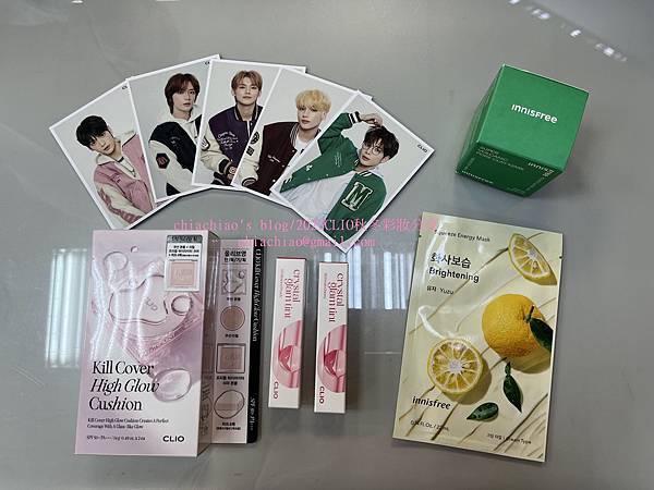 【美妝】2023CLIO秋冬雨露高光氣墊粉餅&水晶糖心光潤唇