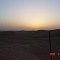 沙漠中的夕陽