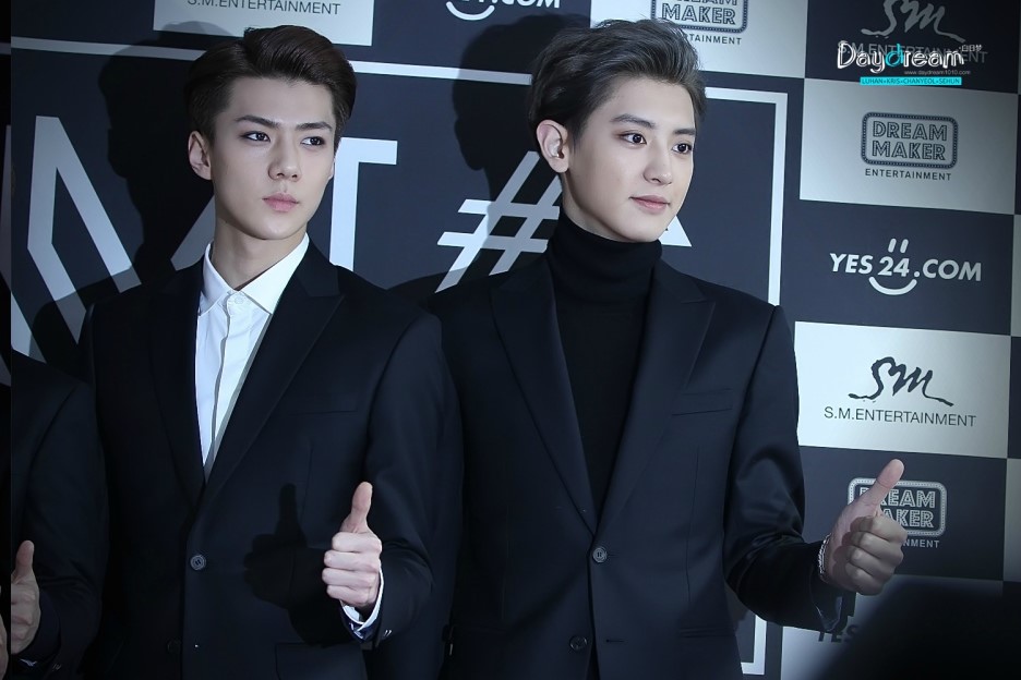 150308 엑소 2번째 단독콘서트 기자회견 세훈 찬열