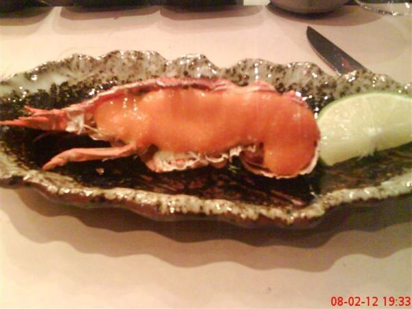 饗宴 (15)  焗烤蝦姑撇仔，表面是海膽加味增的醬.JPG