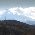 車子照出去的富士山風景