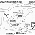 前往野猿公苑-上林溫泉-巴士站MAP