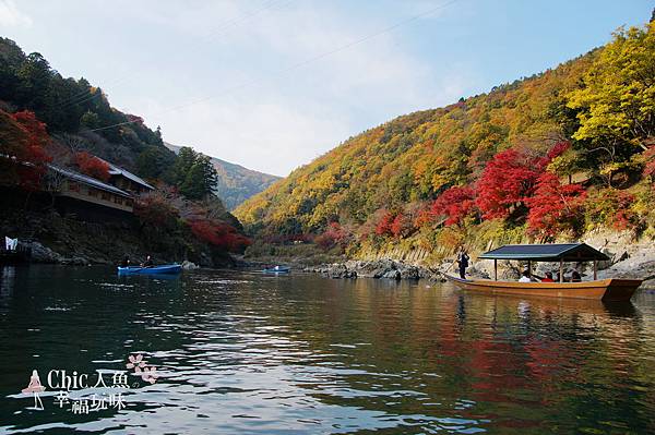 嵐山嵐峽尾形船桂川紅葉狩 (129)