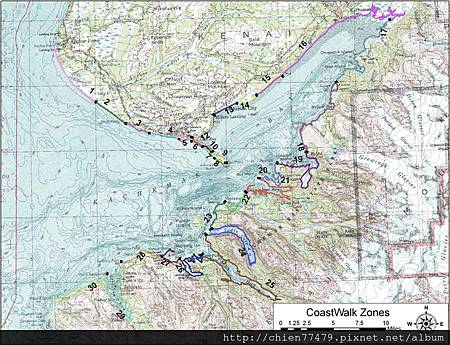 CoastWalk-Zones-Topo-Map