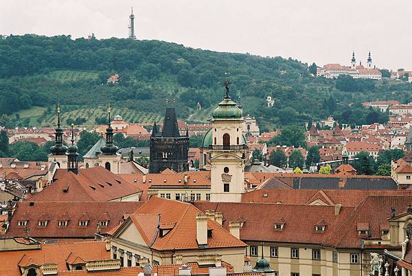 天文鐘樓上眺望Praha