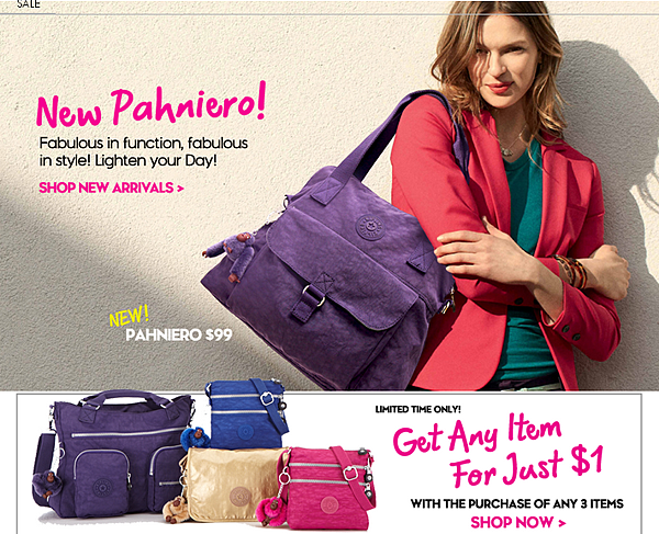 Kipling A colorful array of handbags backpacks luggage wallets messenger bags travel accessories and much more.