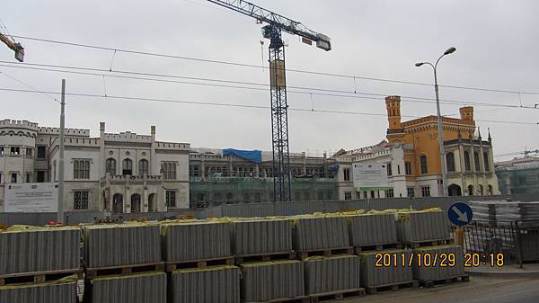 整修中的Wrocław火車站 整修中的Wrocław火車站