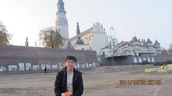 我與Częstochowa的黑聖母大教堂Jasna Góra 我與Częstochowa的黑聖母大教堂Jasna Góra