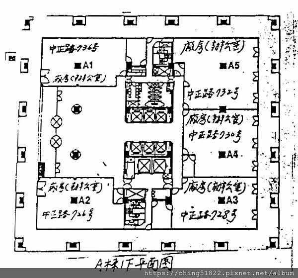 遠東世紀A棟一樓平面圖