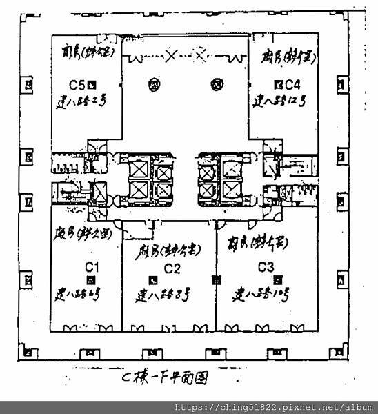 遠東世紀C棟一樓平面圖