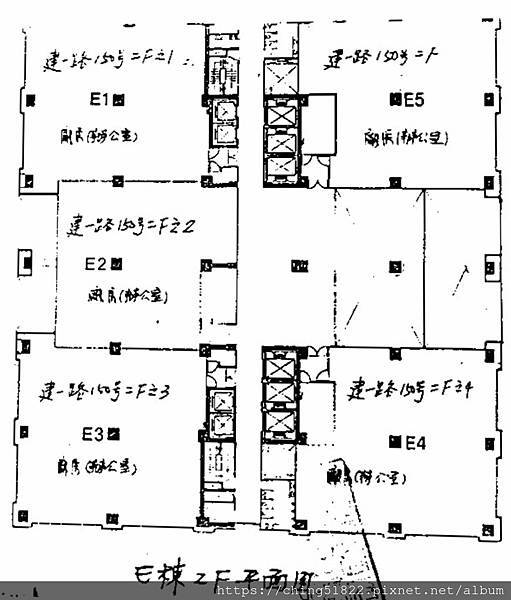 遠東世紀E棟二樓平面圖