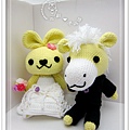 馬新郎 & 兔新娘．婚禮娃娃