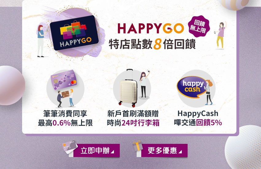 LifeStyle 玉山幸運 PLUS 鈦金卡　女性限定信用卡HappyGo 點數集多優惠更多！3.jpg