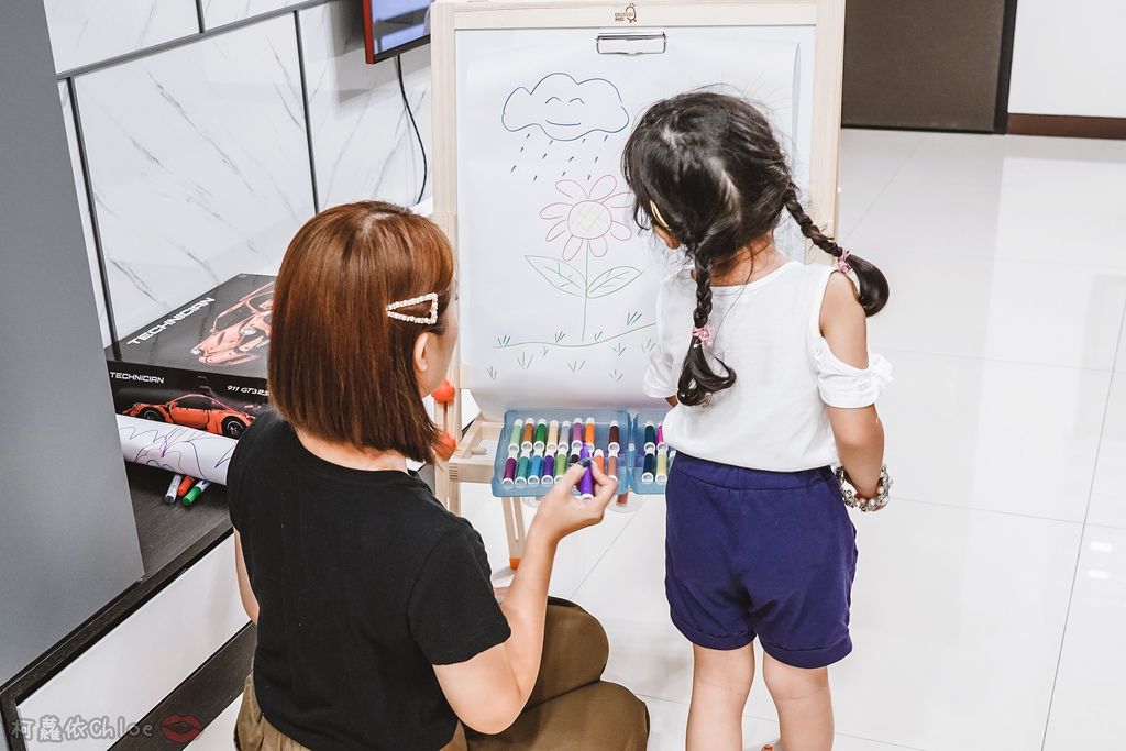 親子好物開箱 Teamson Kids小藝術家梵谷兒童雙面畫架-紅 高質感三用畫板 可調整高度 (限時開團37.jpg