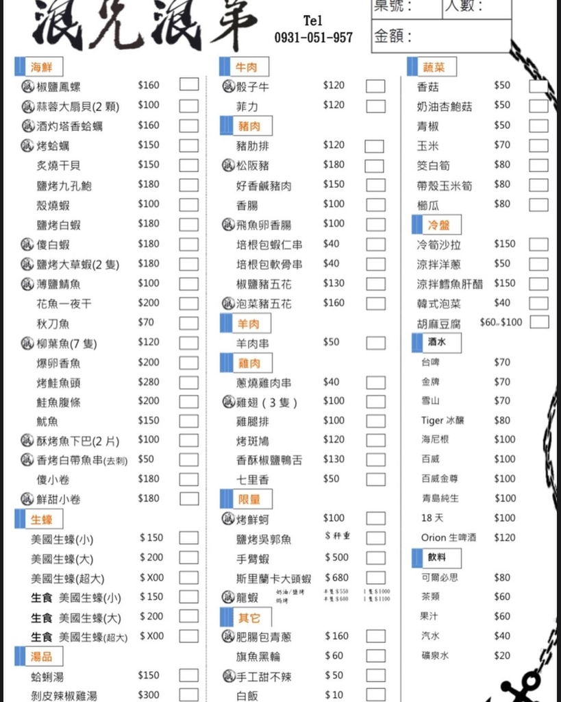 台南東區燒烤 浪兄浪弟 海鮮燒烤Bar 南洋海島環境氛圍 雞翅 骰子牛 美國生蠔必吃20.JPG