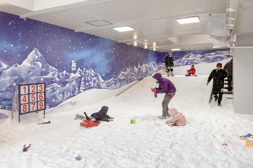 高雄飄雪樂園 不出國也能玩雪 體驗零下三度雪花從天而降 偽出國親子行程22.JPG