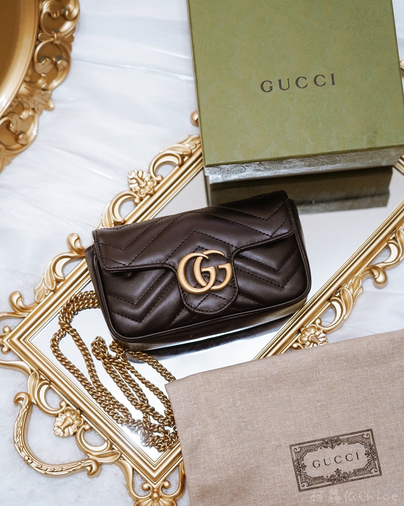 GUCCI小廢包開箱 多種揹法 可以入手了 Gucci Marmont Super Mini bag3.jpg