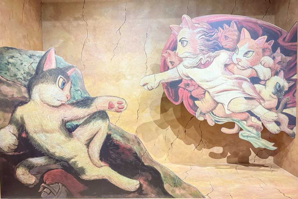 屏东展览 猫.美术馆_世界名画.全面喵化 走入名画变成猫38.jpg