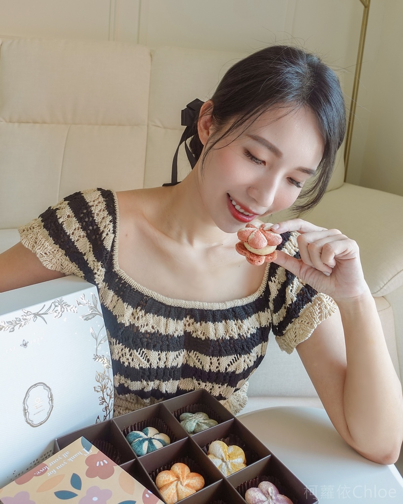 台南甜點馬卡龍店 溫點 온점韓式馬卡龍 限定版花朵胖卡龍可愛又好吃9.jpg