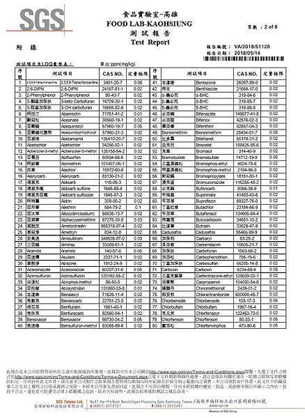 SGS檢驗單 pg2