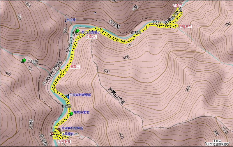 53烏來信賢步道內洞瀑布航跡圖.JPG