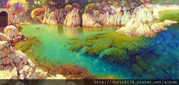 11471_Pedro Roldan_20181147114_清澈的希利達海灣 Transparencias en Agua Xelida, Costa Brava_油畫 oil on panel_115x56cm_sm_2017.jpg 11471_Pedro Roldan_20181147114_清澈的希利達海灣 Transparencias en Agua Xelida, Costa Brava_油畫 oil on panel_115x56cm_sm_2017.jpg