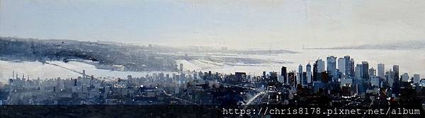 2019-11586-07_安荷拉·亞森席歐 Angel Asensio_曼哈頓 Manhattan_油畫 oil on canvas_50x150cm_40號_sm_2018.JPG