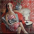 2019-11457-02_狄迪耶·魯倫索 Didier Lourenço_小憩_Late siesta_油畫 oil on canvas_100x100cm_50正方_sm_2017.JPG