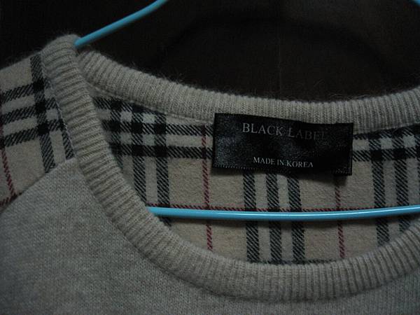 (13) 格紋短袖毛衣