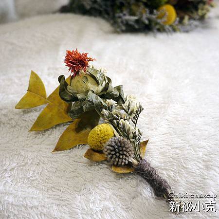 獨一無二的「帝王花乾燥捧花+胸花」組合