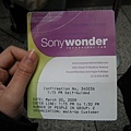 Sony wonder的入場卷.JPG