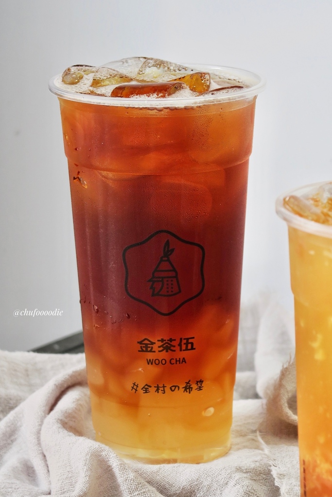 【金茶伍手作飲品】金茶伍WooCha首創水果Q粿水果茶手搖飲料~柳丁金Q粿清涼解渴~蜂蜜Q粿紅柚嚼不停