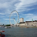 Thames river and London Eye