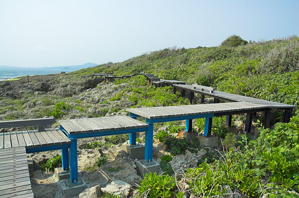 海邊的木棧道