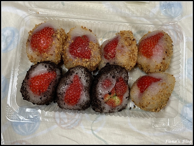 新北 ღ 勝 手作客家麻糬｜草莓紅豆麻糬、草莓綜合奶酥(奶味