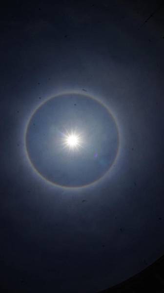 日暈halo alrededor del sol (halo solar)