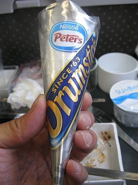 新加坡航空公司飛機上的甜筒