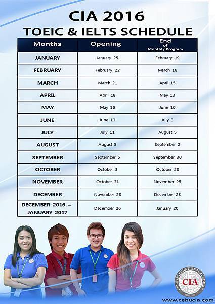 2016 CIA TOEIC & IELTS schedule.jpg