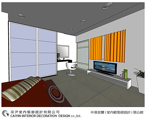 台中室內設計-空間設計-系統櫃規劃-客廳設計-書房設計 (2)