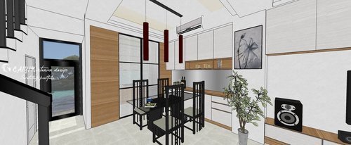 台中設計 系統櫃 客廳裝潢 玄關設計  電視櫃設計 餐廳設計.jpg