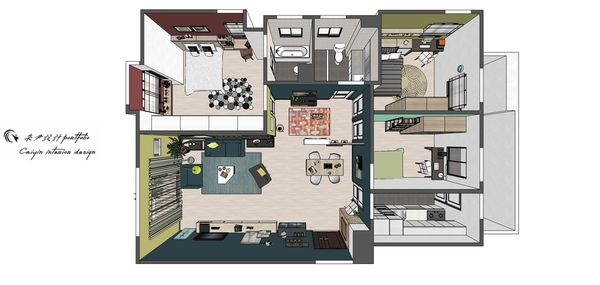 台中老屋改造 室內空間設計規劃3D圖.jpg