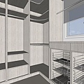 登陽建設 登陽廊香 主臥室更衣室系統櫃設計