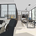 登陽建設 登陽廊香 餐廳空間系統餐櫥櫃設計